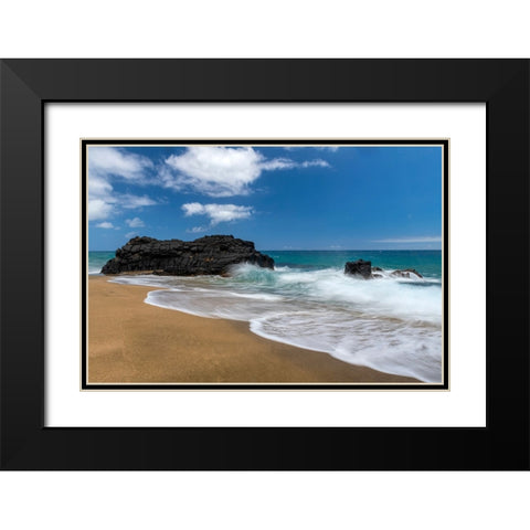 Slow Motion II Black Modern Wood Framed Art Print with Double Matting by Head, Danny