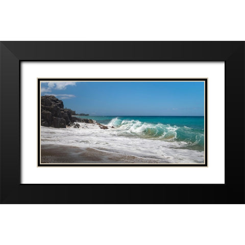 Break Over II Black Modern Wood Framed Art Print with Double Matting by Head, Danny
