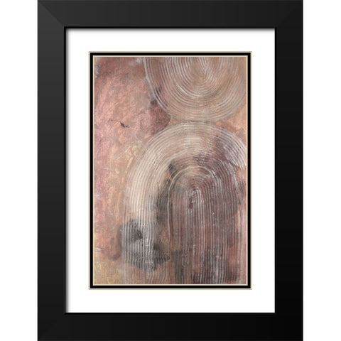 Century Hues I Black Modern Wood Framed Art Print with Double Matting by Lam, Vanna