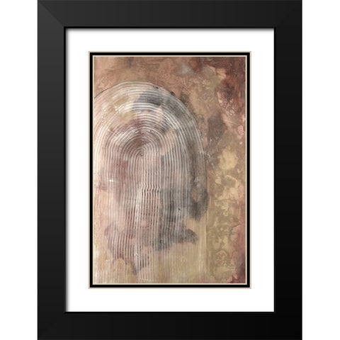Century Hues II Black Modern Wood Framed Art Print with Double Matting by Lam, Vanna