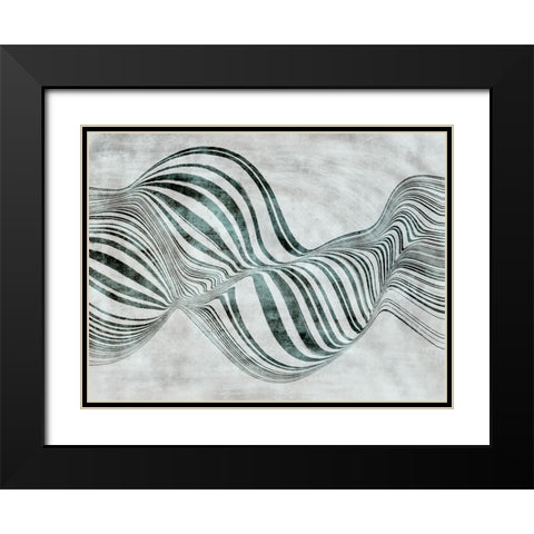 Forme de bulle Black Modern Wood Framed Art Print with Double Matting by Surma And Guillen