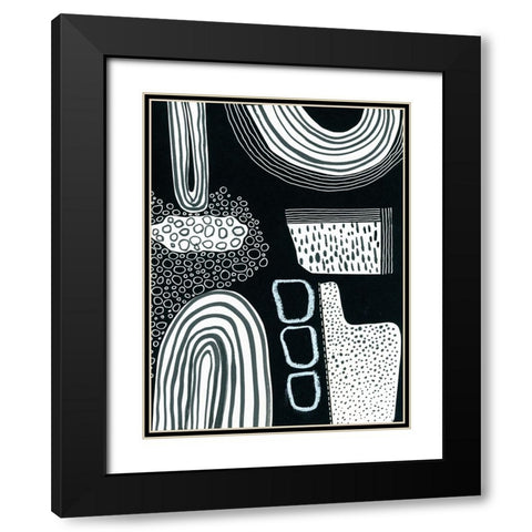 BAndW Fun II Black Modern Wood Framed Art Print with Double Matting by Moore, Regina