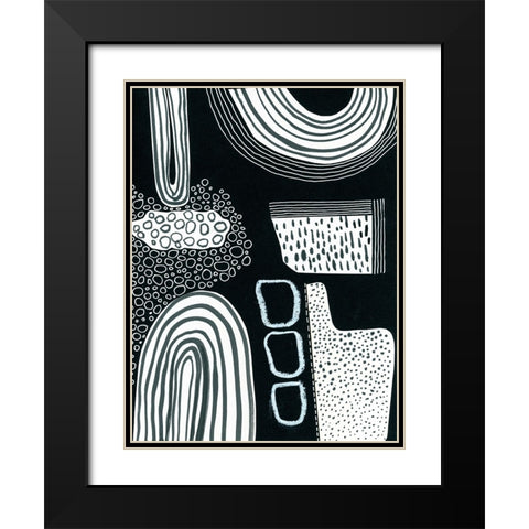 BAndW Fun II Black Modern Wood Framed Art Print with Double Matting by Moore, Regina