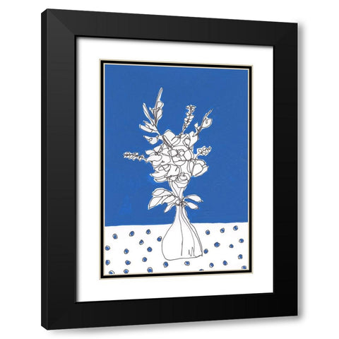Floral Jardiniere III Black Modern Wood Framed Art Print with Double Matting by Moore, Regina