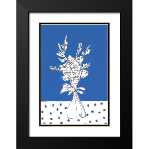 Floral Jardiniere III Black Modern Wood Framed Art Print with Double Matting by Moore, Regina