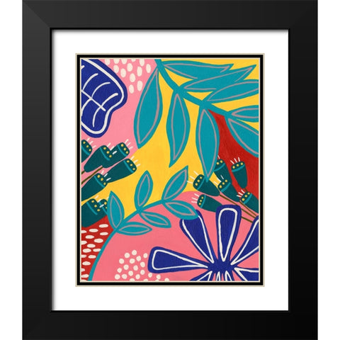 Bold Tropica I Black Modern Wood Framed Art Print with Double Matting by Moore, Regina