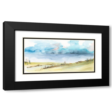 Timid Landscape II Black Modern Wood Framed Art Print with Double Matting by Moore, Regina