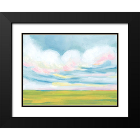 Dreamy Fields I Black Modern Wood Framed Art Print with Double Matting by Vess, June Erica