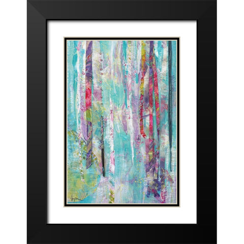 Bloom Shimmer Sparkle  I Black Modern Wood Framed Art Print with Double Matting by Fagan, Dorothy