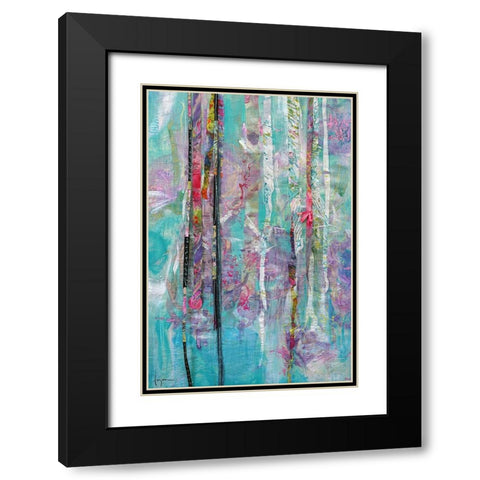 Bloom Shimmer Sparkle  II Black Modern Wood Framed Art Print with Double Matting by Fagan, Dorothy