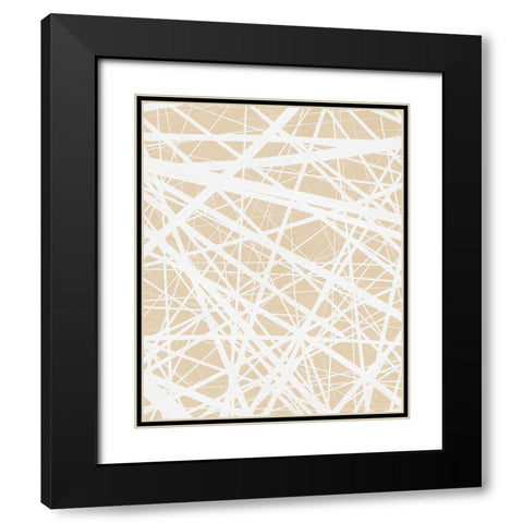 Vertical  Modern Batik  I Black Modern Wood Framed Art Print with Double Matting by Saunders, Alonzo