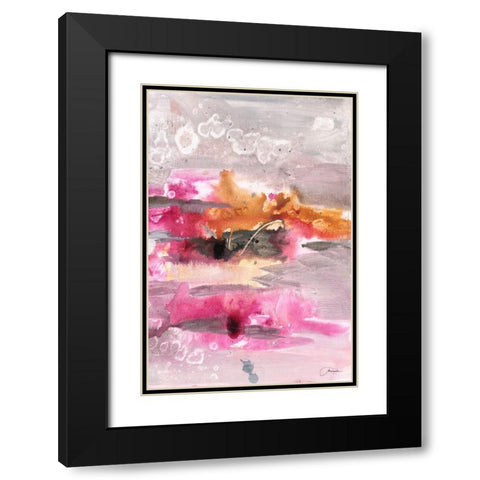 Oh Joy I Black Modern Wood Framed Art Print with Double Matting by Combs, Joyce