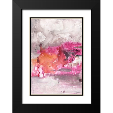 Oh Joy II Black Modern Wood Framed Art Print with Double Matting by Combs, Joyce
