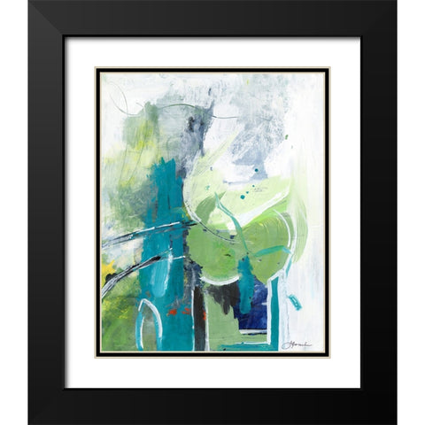 Air Castles I Black Modern Wood Framed Art Print with Double Matting by Combs, Joyce