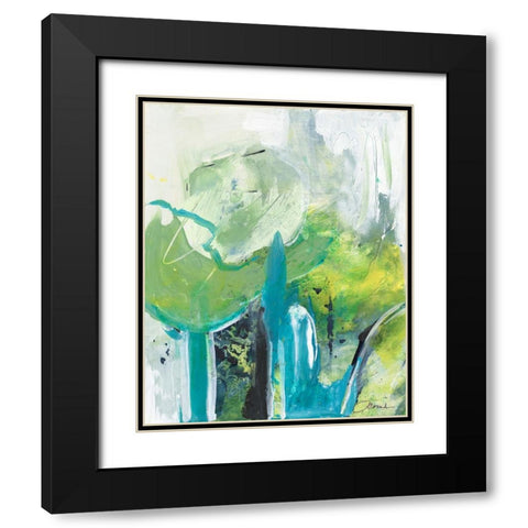 Air Castles II Black Modern Wood Framed Art Print with Double Matting by Combs, Joyce