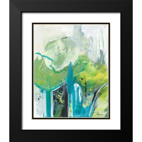 Air Castles II Black Modern Wood Framed Art Print with Double Matting by Combs, Joyce