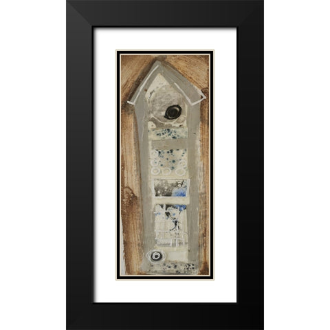 Honey Bee House IV Black Modern Wood Framed Art Print with Double Matting by Ferrell, Erin McGee