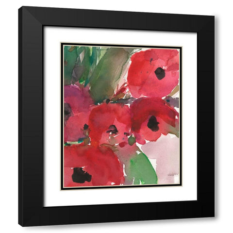 Behind the Meaning of Tulips II Black Modern Wood Framed Art Print with Double Matting by Dixon, Samuel