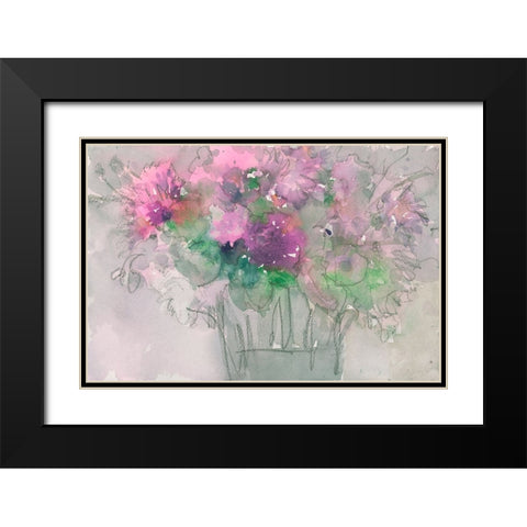 The Table Arrangement I Black Modern Wood Framed Art Print with Double Matting by Dixon, Samuel