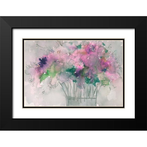The Table Arrangement II Black Modern Wood Framed Art Print with Double Matting by Dixon, Samuel