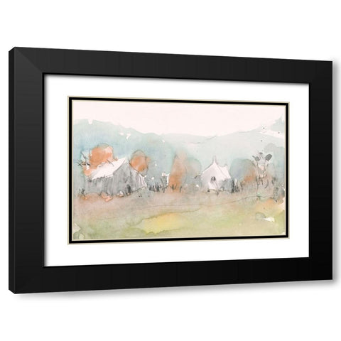 Along the Open Terrain  I Black Modern Wood Framed Art Print with Double Matting by Dixon, Samuel