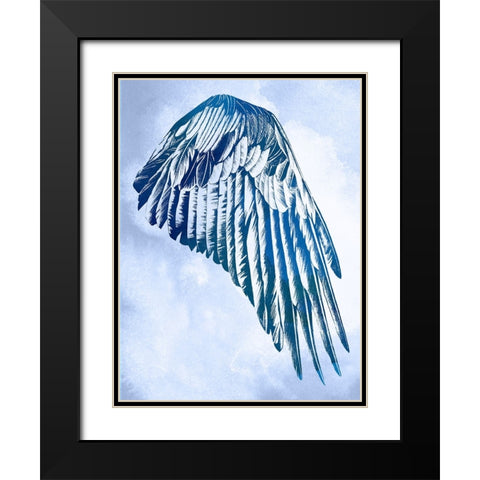 Wings in the Clouds II Black Modern Wood Framed Art Print with Double Matting by Vision Studio