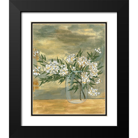 Floral Arrangement I Black Modern Wood Framed Art Print with Double Matting by Wang, Melissa