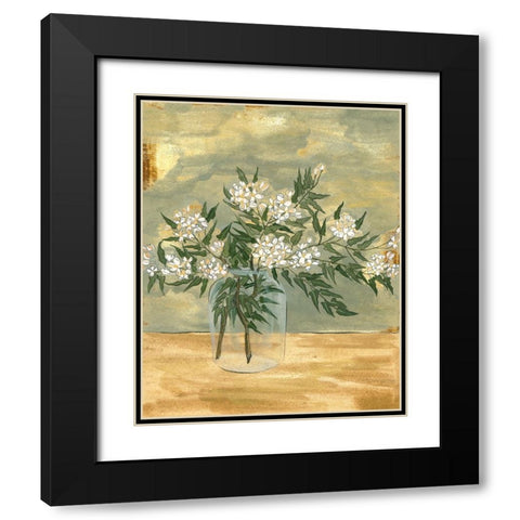 Floral Arrangement II Black Modern Wood Framed Art Print with Double Matting by Wang, Melissa