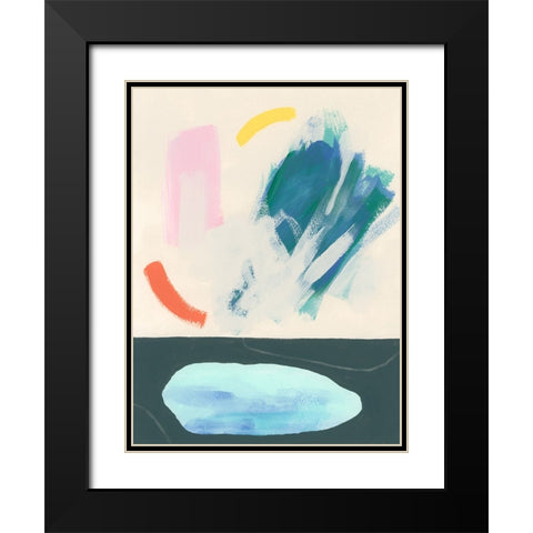 Meridian II Black Modern Wood Framed Art Print with Double Matting by Vess, June Erica