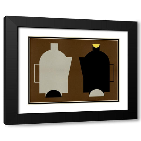 Shadow Vessle II Black Modern Wood Framed Art Print with Double Matting by Wang, Melissa