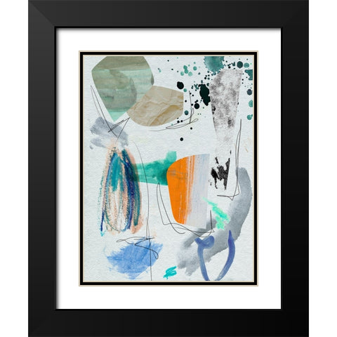 Ocean Surface I Black Modern Wood Framed Art Print with Double Matting by Wang, Melissa