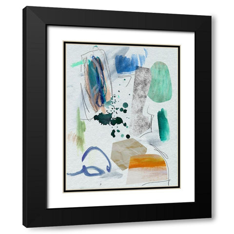 Ocean Surface III Black Modern Wood Framed Art Print with Double Matting by Wang, Melissa