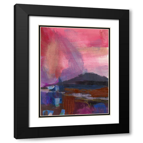 Carmine Skies  III Black Modern Wood Framed Art Print with Double Matting by Quin, Marabeth