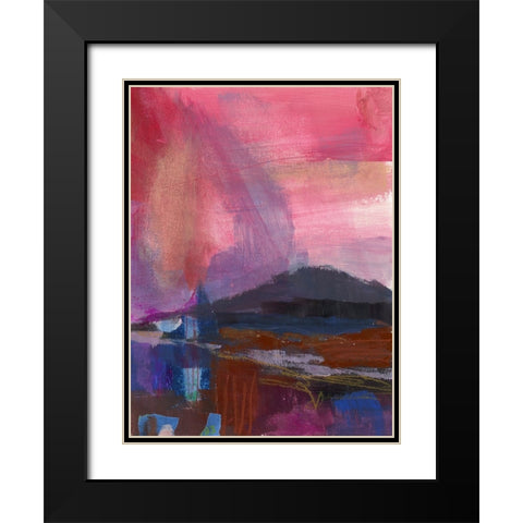 Carmine Skies  III Black Modern Wood Framed Art Print with Double Matting by Quin, Marabeth