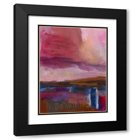 Carmine Skies  IV Black Modern Wood Framed Art Print with Double Matting by Quin, Marabeth