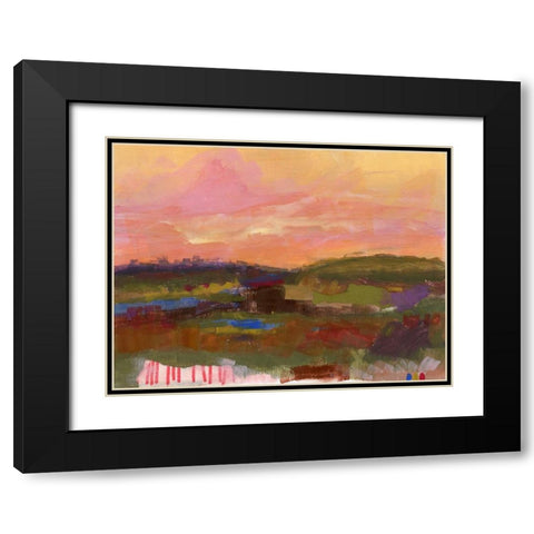 The Western Sky I Black Modern Wood Framed Art Print with Double Matting by Quin, Marabeth