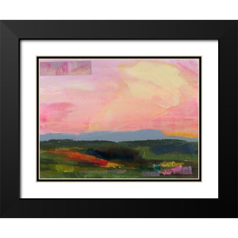 The Western Sky III Black Modern Wood Framed Art Print with Double Matting by Quin, Marabeth