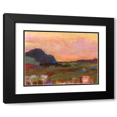 The Western Sky IV Black Modern Wood Framed Art Print with Double Matting by Quin, Marabeth