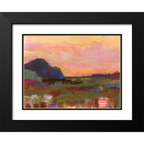 The Western Sky IV Black Modern Wood Framed Art Print with Double Matting by Quin, Marabeth