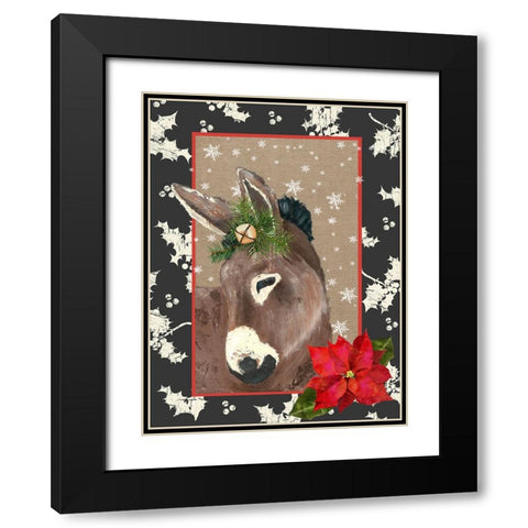 County Christmas Farm III Black Modern Wood Framed Art Print with Double Matting by Reynolds, Jade