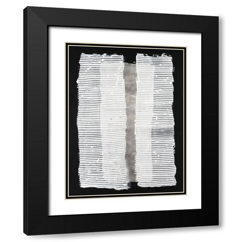 White Pillars II Black Modern Wood Framed Art Print with Double Matting by Willett, Michael
