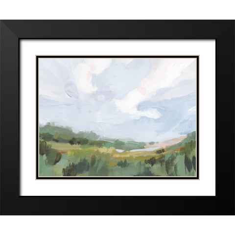 Soft And Dreamy Fields II Black Modern Wood Framed Art Print with Double Matting by Barnes, Victoria