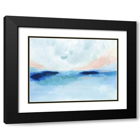 Sun Swell I Black Modern Wood Framed Art Print with Double Matting by Barnes, Victoria