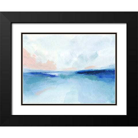 Sun Swell II Black Modern Wood Framed Art Print with Double Matting by Barnes, Victoria