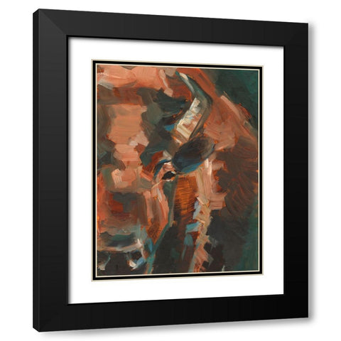 Cropped Western Study I Black Modern Wood Framed Art Print with Double Matting by Harper, Ethan