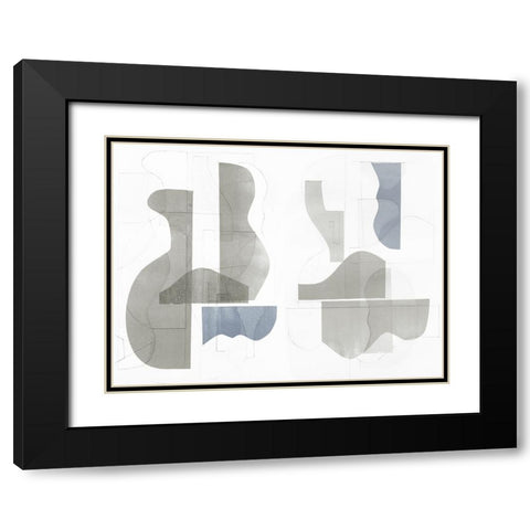 Custom Pottery Forms I Black Modern Wood Framed Art Print with Double Matting by Delamater, Rob