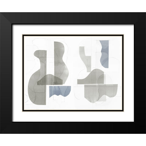 Custom Pottery Forms I Black Modern Wood Framed Art Print with Double Matting by Delamater, Rob