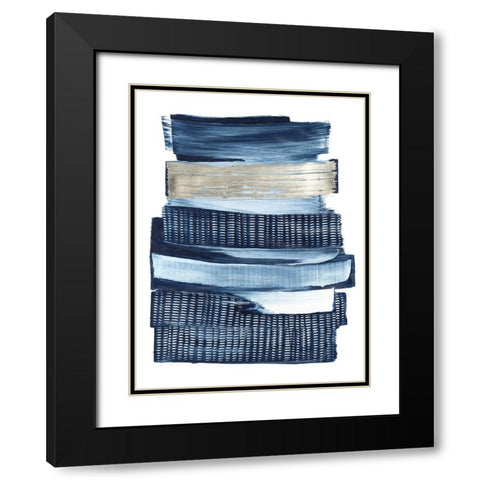 Lineups II Black Modern Wood Framed Art Print with Double Matting by Lam, Vanna