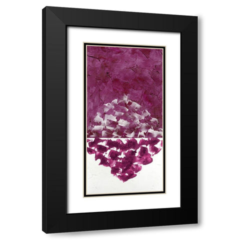 Hued Plaster I Black Modern Wood Framed Art Print with Double Matting by Willett, Michael