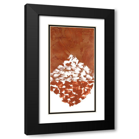Hued Plaster II Black Modern Wood Framed Art Print with Double Matting by Willett, Michael